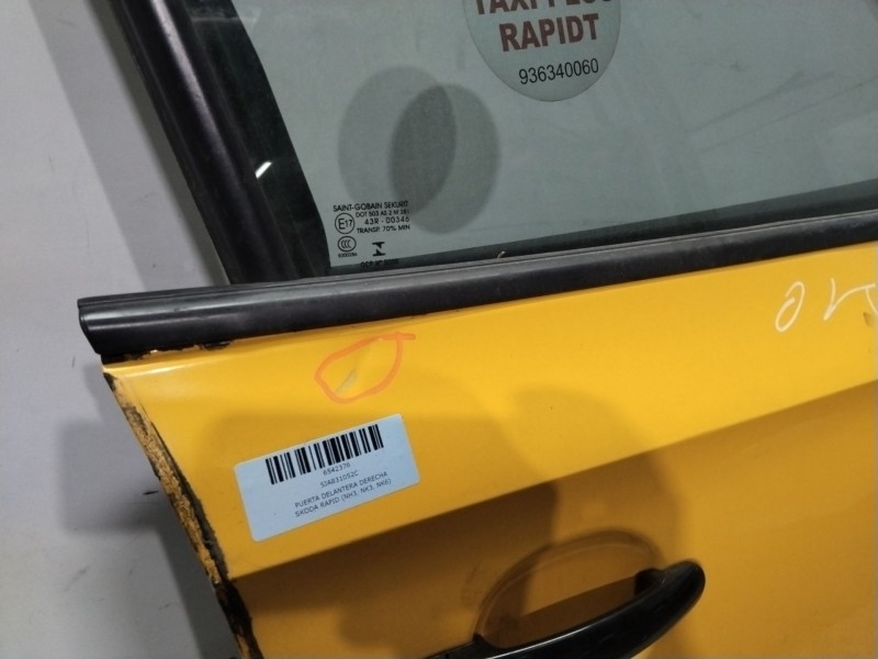 Recambio de puerta delantera derecha para skoda rapid (nh3, nk3, nk6) 1.6 tdi referencia OEM IAM 5JA831052C  