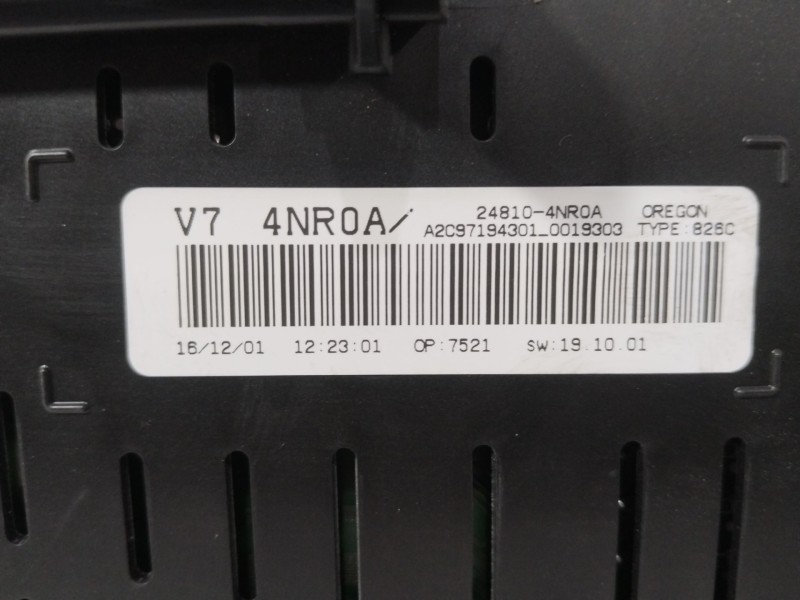 Recambio de cuadro cuenta kilometros para nissan leaf (ze0) electric referencia OEM IAM 248104NR0A  