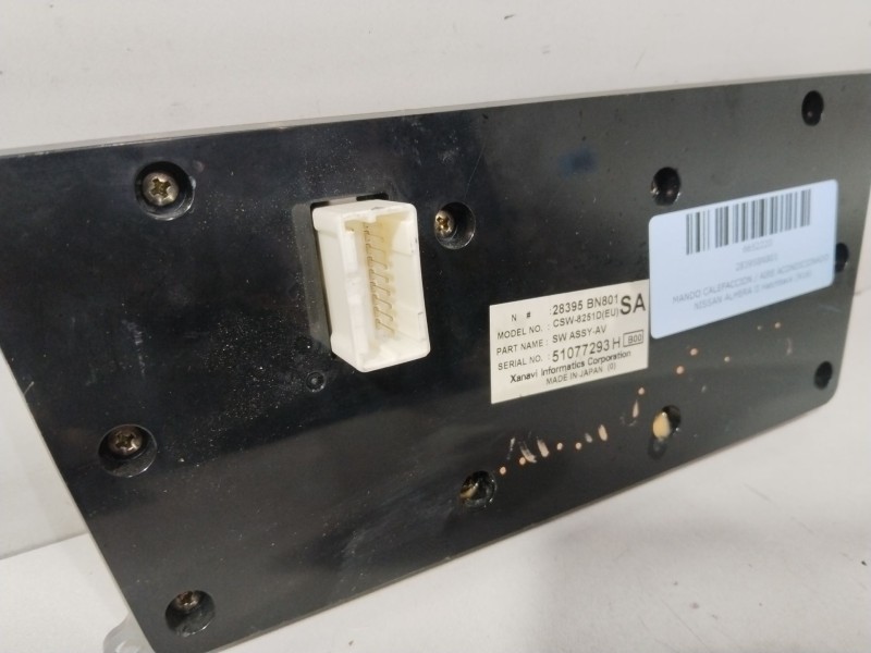 Recambio de mando calefaccion / aire acondicionado para nissan almera ii hatchback (n16) 1.5 referencia OEM IAM 28395BN801  