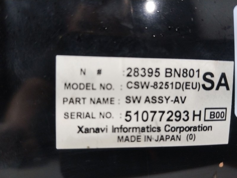 Recambio de mando calefaccion / aire acondicionado para nissan almera ii hatchback (n16) 1.5 referencia OEM IAM 28395BN801  