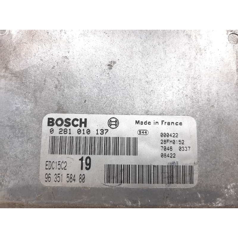 CENTRALITA MOTOR UCE 0281010137 9635158480  - imagen 2