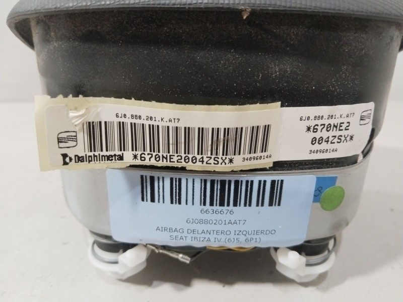 Recambio de airbag delantero izquierdo para seat ibiza iv (6j5, 6p1) 1.9 tdi referencia OEM IAM 6J0880201AAT7  
