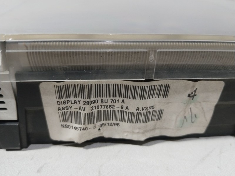 Recambio de pantalla multifuncion para nissan almera ii hatchback (n16) 1.5 referencia OEM IAM 216776529A  