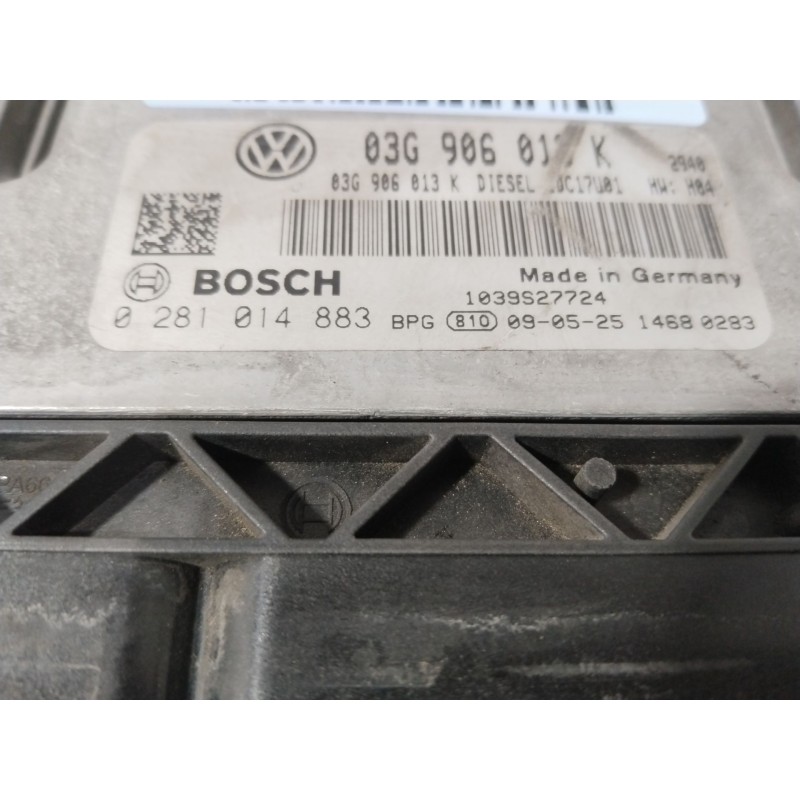 Recambio de centralita motor uce para seat ibiza iv (6j5, 6p1) 1.9 tdi referencia OEM IAM 0281014883  