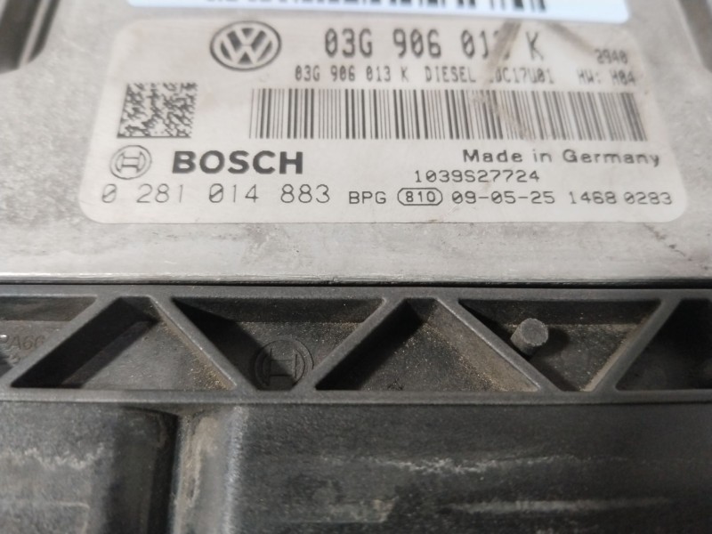 Recambio de centralita motor uce para seat ibiza iv (6j5, 6p1) 1.9 tdi referencia OEM IAM 0281014883  