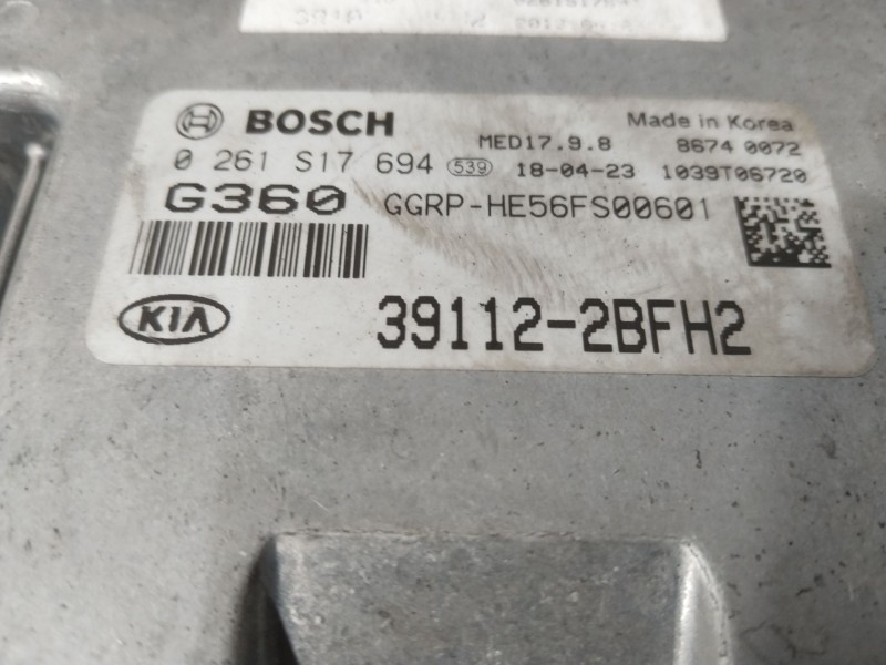 Recambio de centralita motor uce para kia carens iv 1.6 gdi referencia OEM IAM 0261S17694  