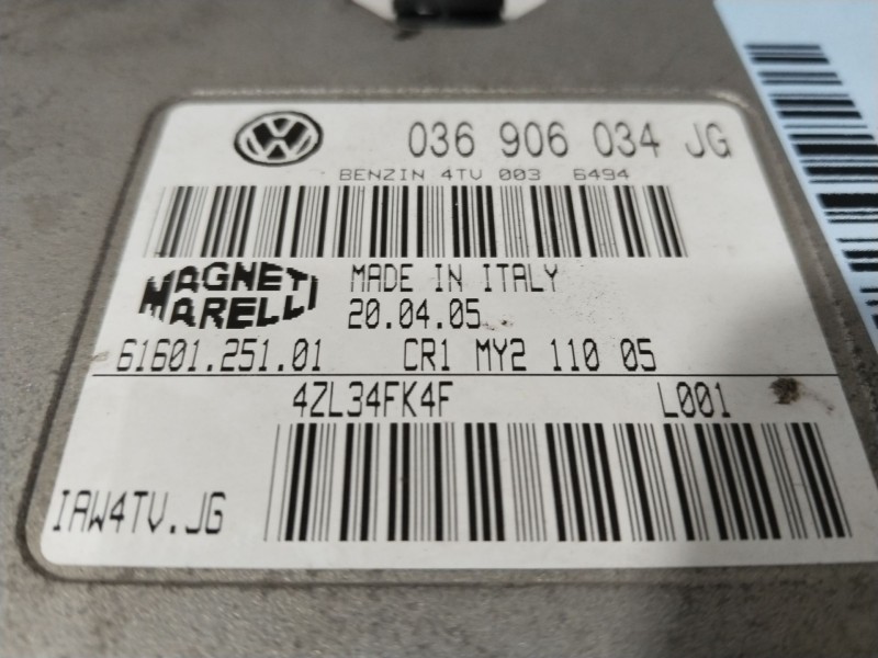 Recambio de centralita motor uce para seat ibiza iii (6l1) 1.2 referencia OEM IAM 036906034JG  