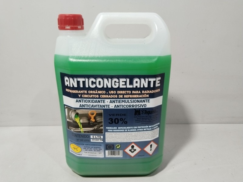 Recambio de herramientas para material nuevo referencia OEM IAM ANTICONGELANTE 5L 30% VERDE TEQUIMA VERDE 30%