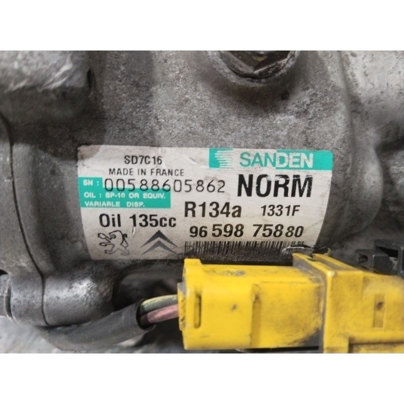 Recambio de compresor aire acondicionado para citroën c4 picasso i monospace (ud_) 1.6 hdi referencia OEM IAM 9659875880  