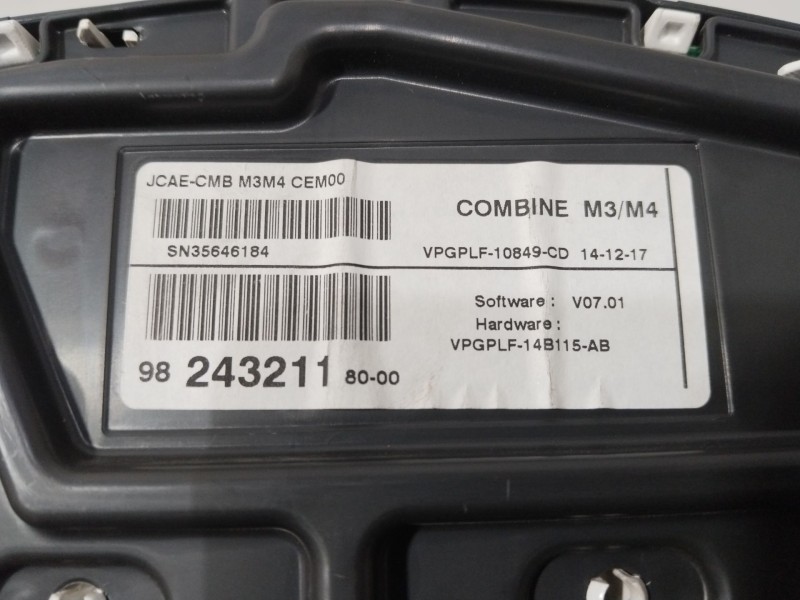Recambio de cuadro instrumentos para citroën c-elysee (dd_) 1.6 hdi 92 referencia OEM IAM 9824321180  