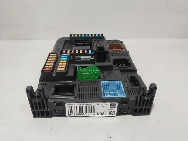 Recambio de centralita bsi para citroën c-elysee (dd_) 1.6 hdi 92 referencia OEM IAM 9819849680  