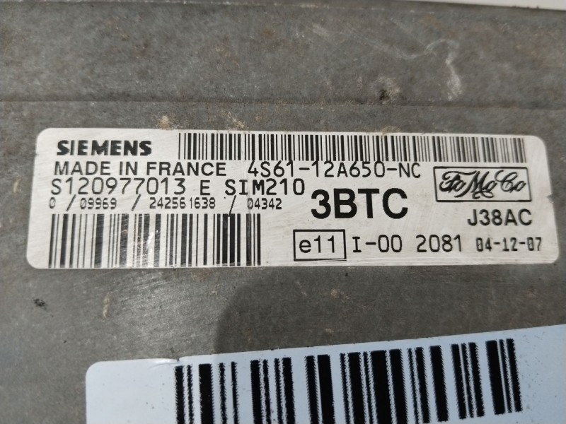 Recambio de centralita inmovilizador para ford fiesta v (jh_, jd_) 1.3 referencia OEM IAM S120977013E  