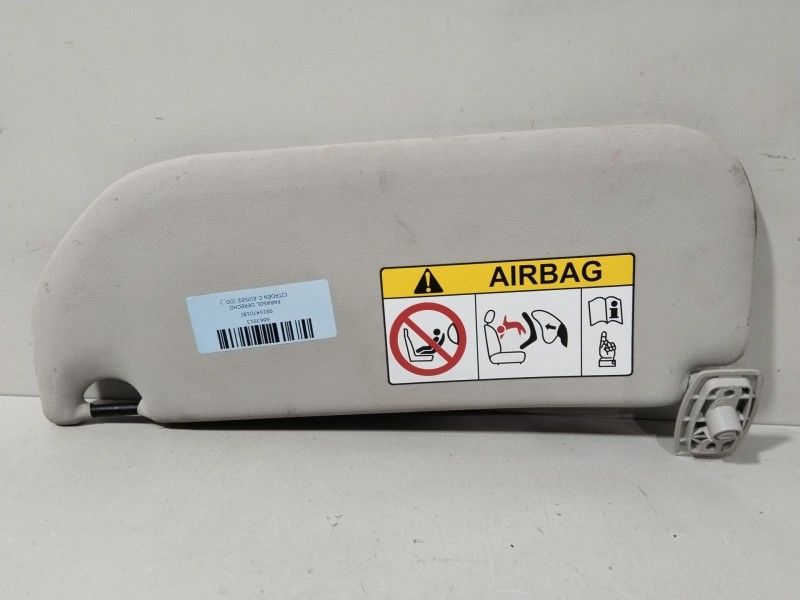 Recambio de parasol derecho para citroën c-elysee (dd_) 1.6 hdi 92 referencia OEM IAM 98104701BJ  