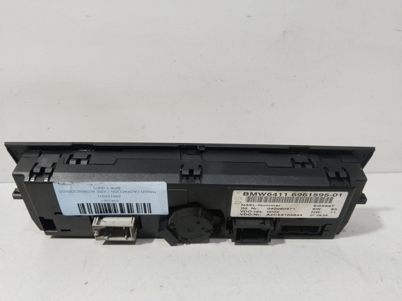 Recambio de mando calefaccion / aire acondicionado para bmw 1 (e87) 118 d referencia OEM IAM 696159501  