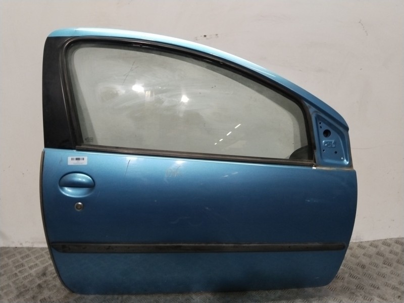 Recambio de puerta delantera derecha para peugeot 107 (pm_, pn_) 1.0 referencia OEM IAM 9004X1 AZUL 1612543180