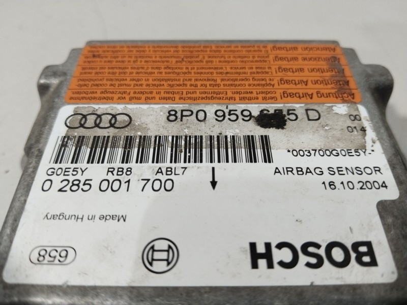 Recambio de centralita airbag para audi a3 (8p) 3.2 ambition quattro referencia OEM IAM 8P0959655D 0285001700 