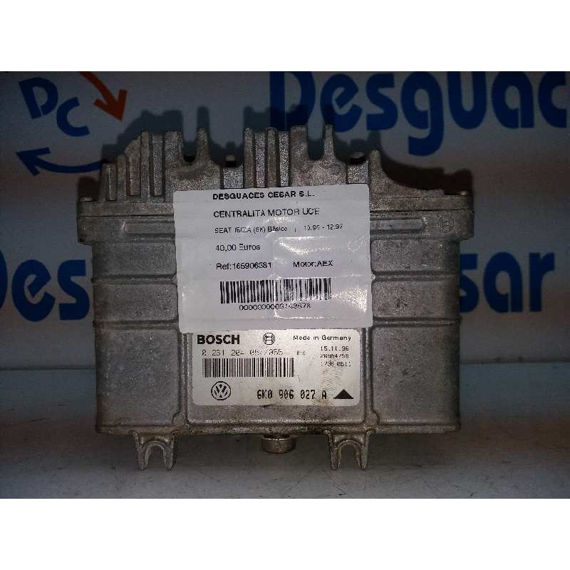 CENTRALITA MOTOR UCE 0261204054 6K0906027A  - imagen 2