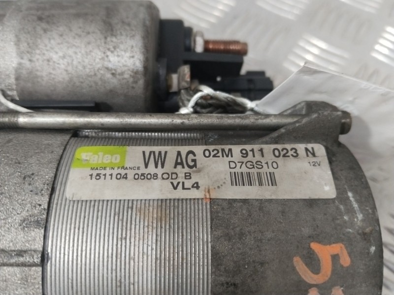 Recambio de motor arranque para seat toledo iii (5p2) 2.0 tdi 16v referencia OEM IAM 02M911023N  
