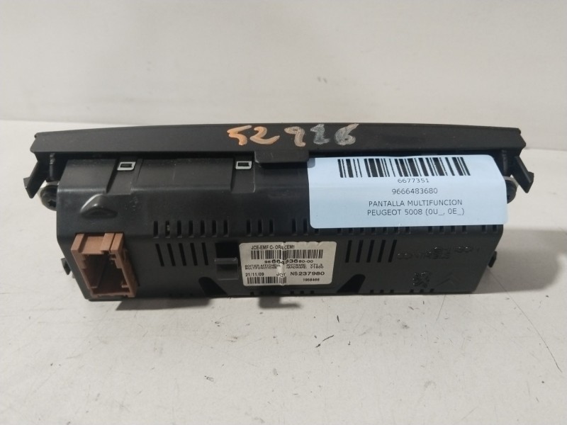 Recambio de pantalla multifuncion para peugeot 5008 (0u_, 0e_) 1.6 16v referencia OEM IAM 9666483680  