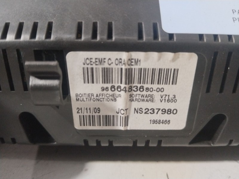 Recambio de pantalla multifuncion para peugeot 5008 (0u_, 0e_) 1.6 16v referencia OEM IAM 9666483680  