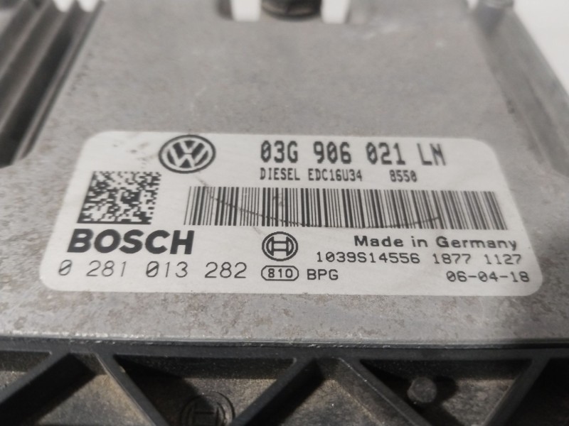 Recambio de centralita motor uce para seat altea (5p1) 1.9 tdi referencia OEM IAM 0281013282  