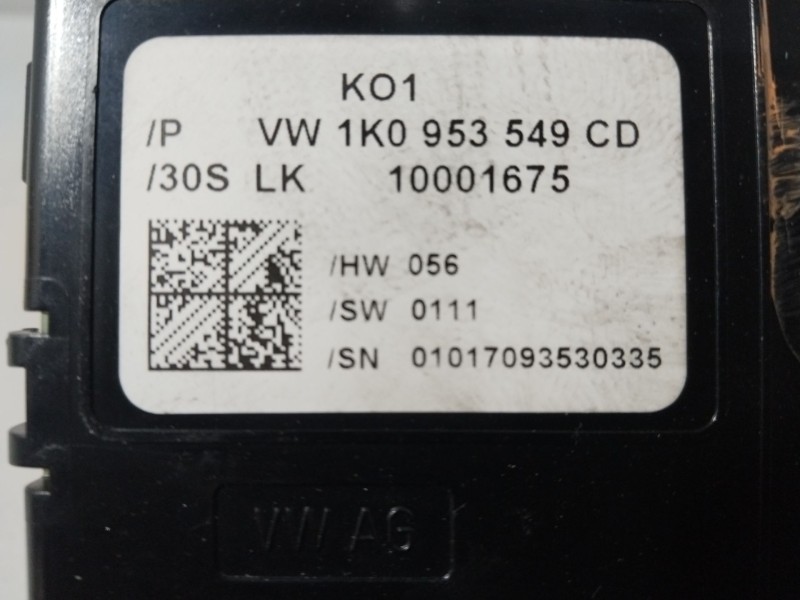 Recambio de modulo electronico para volkswagen golf plus v (5m1, 521) 1.6 tdi referencia OEM IAM 1K0953549  