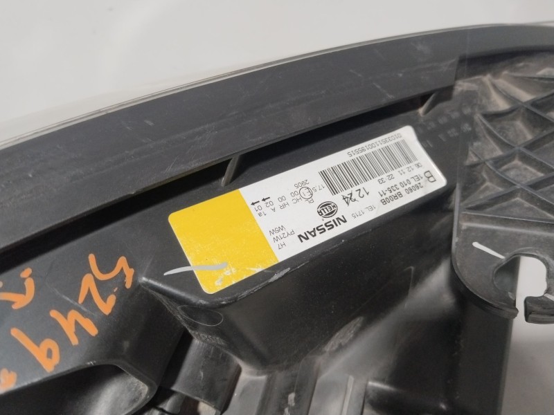 Recambio de faro izquierdo para nissan qashqai i (j10, nj10) 1.5 dci referencia OEM IAM 1EL01033511 26060BR00B 