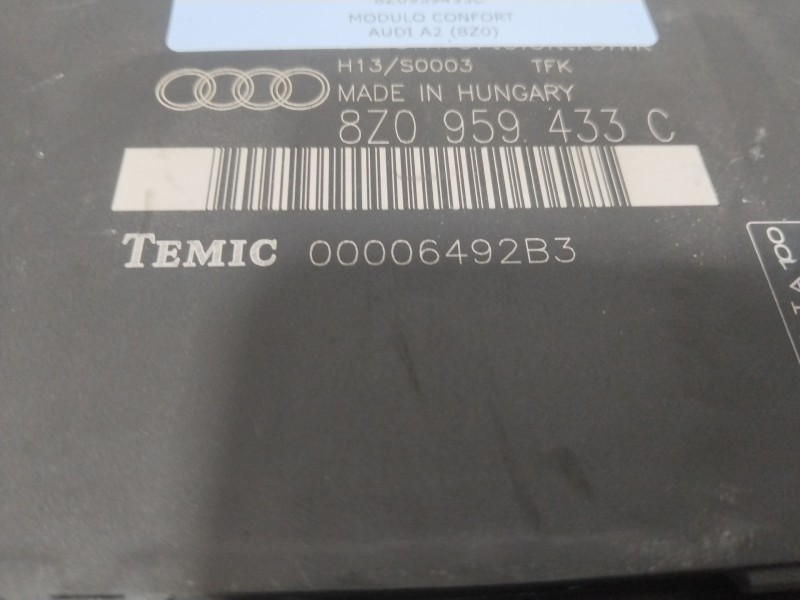 Recambio de modulo confort para audi a2 (8z0) 1.4 referencia OEM IAM 8Z0959433C  