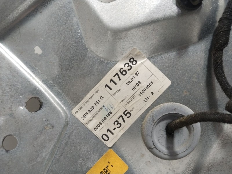 Recambio de elevalunas trasero izquierdo para volkswagen passat berlina (3b2) comfortline referencia OEM IAM   ELECTRICO