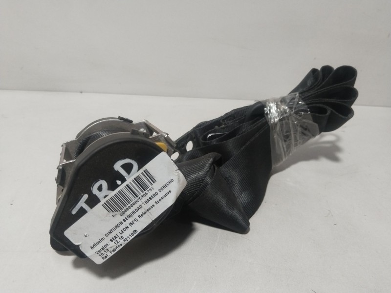 Recambio de cinturon seguridad trasero derecho para seat leon (5f1) reference ecomotive referencia OEM IAM 6211806  
