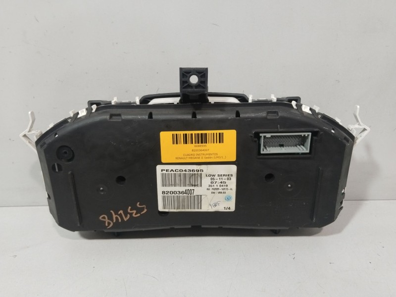 Recambio de cuadro instrumentos para renault megane ii sedán (lm0/1_) 1.4 referencia OEM IAM 8200364007  