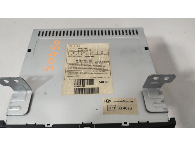 Recambio de sistema audio / radio cd para hyundai i30 (fd) 1.4 referencia OEM IAM E11034070  