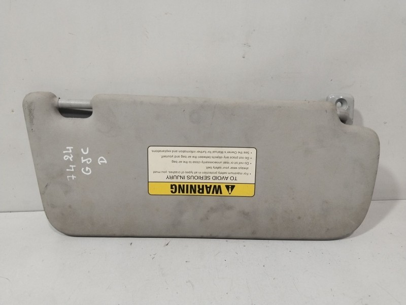 Recambio de parasol derecho para kia pro cee´d (ed) 1.6 referencia OEM IAM 852021H010ED  