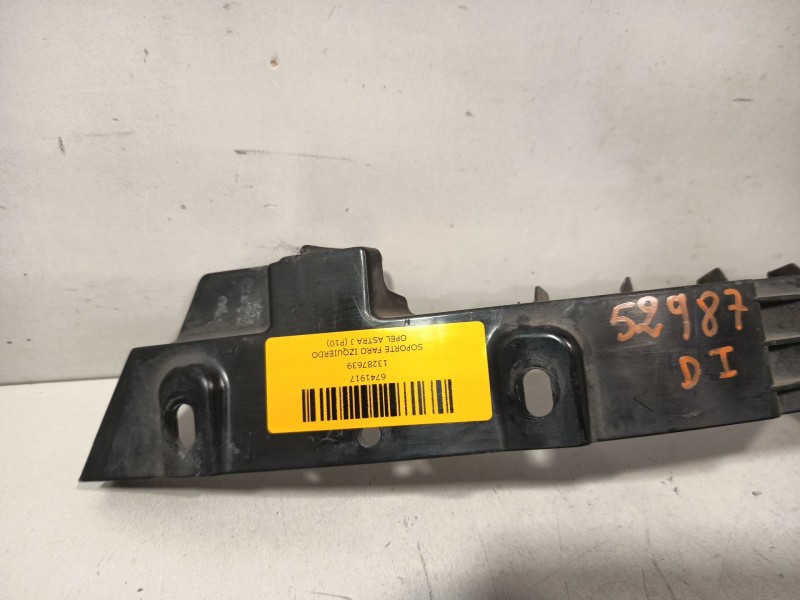 Recambio de soporte faro izquierdo para opel astra j (p10) 1.6 (68) referencia OEM IAM 13287639  