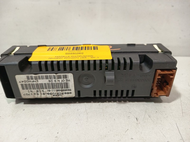 Recambio de pantalla multifuncion para peugeot 207/207+ (wa_, wc_) 1.4 referencia OEM IAM 5555502902  