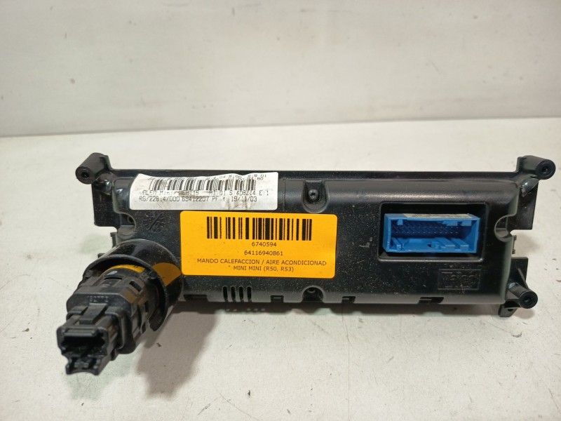 Recambio de mando calefaccion / aire acondicionado para mini mini (r50, r53) cooper referencia OEM IAM 64116940861  