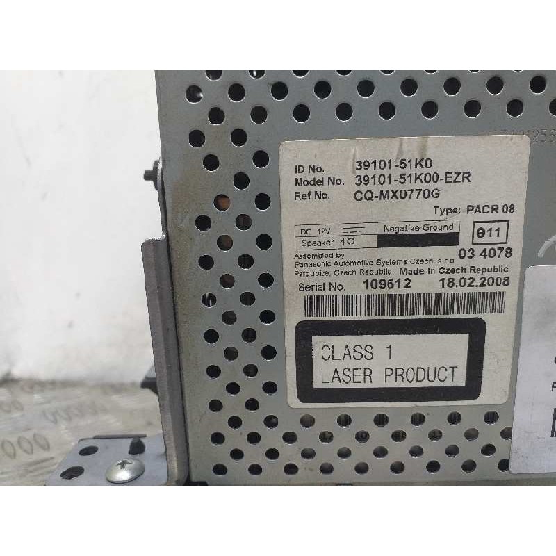 SISTEMA AUDIO / RADIO CD 3910151K0  - imagen 3
