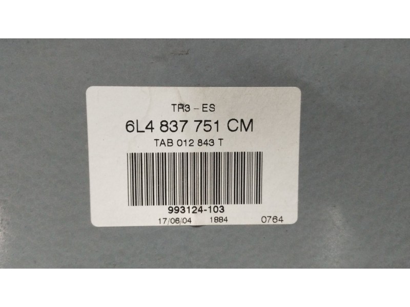 Recambio de elevalunas delantero izquierdo para seat ibiza (6l1) cool referencia OEM IAM 6L4837755P  