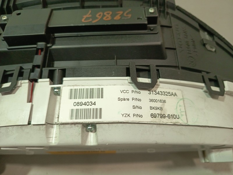 Recambio de cuadro instrumentos para volvo xc60 i suv (156) d3 / d4 referencia OEM IAM 31343325AA 69799610U 