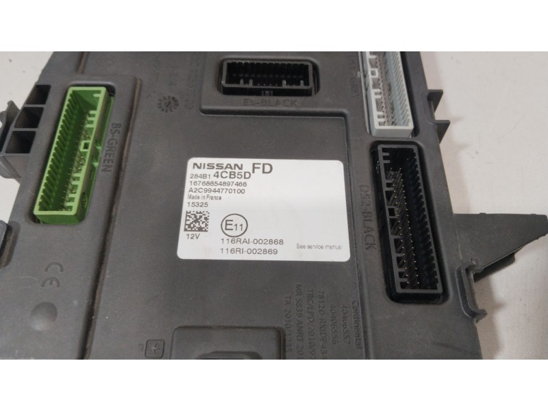 Recambio de centralita bsi para nissan qashqai ii (j11, j11_) 1.5 dci referencia OEM IAM 284B14CB5D  