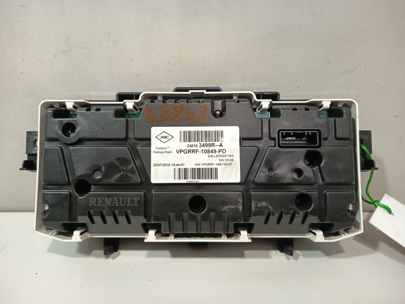 Recambio de cuadro instrumentos para renault captur i (j5_, h5_) 1.2 tce 120 referencia OEM IAM 248103499RA  