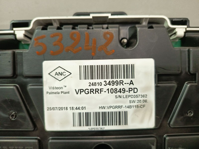 Recambio de cuadro instrumentos para renault captur i (j5_, h5_) 1.2 tce 120 referencia OEM IAM 248103499RA  