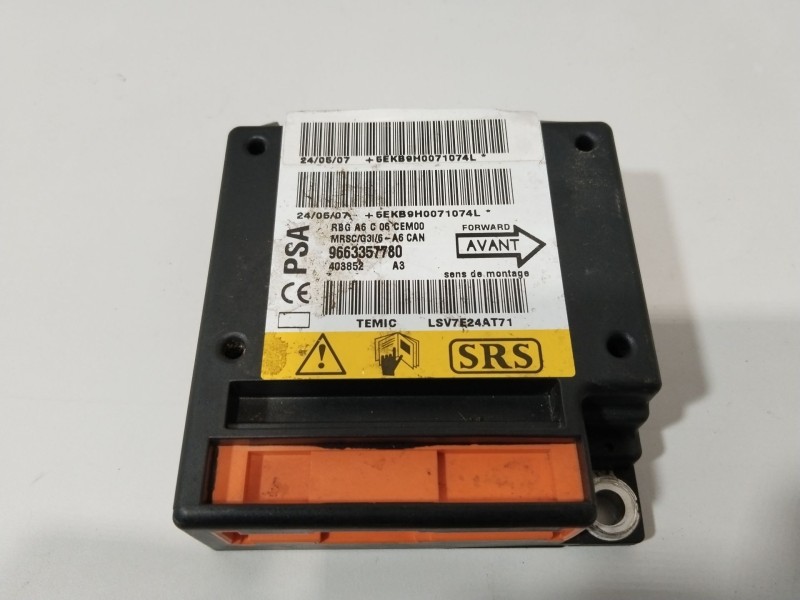 Recambio de centralita airbag para citroën c2 (jm_) 1.4 hdi referencia OEM IAM 9663357780  