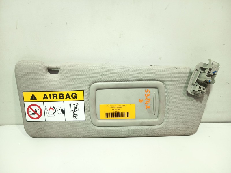 Recambio de parasol derecho para renault captur i (j5_, h5_) 1.2 tce 120 referencia OEM IAM 964007324R  