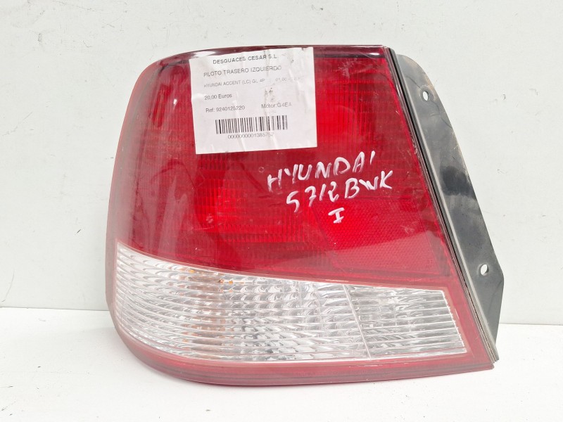 Recambio de piloto trasero izquierdo para hyundai accent (lc) gl 4p referencia OEM IAM 9240125220  