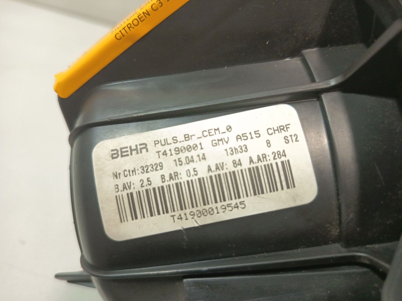 Recambio de motor calefaccion para citroën c3 ii (sc_) 1.2 vti 82 referencia OEM IAM T4190001  