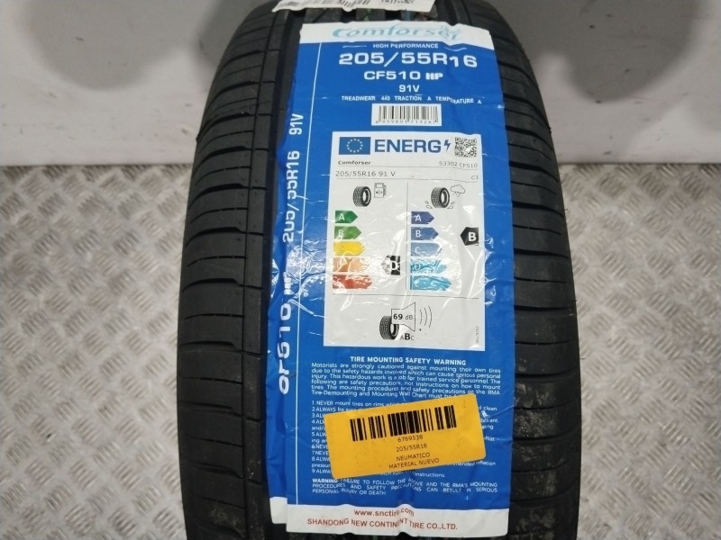 Recambio de neumatico para material nuevo referencia OEM IAM 205/55R16  COMFORSER