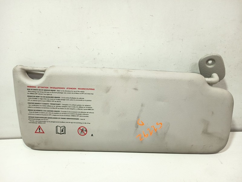 Recambio de parasol derecho para renault twingo ii (cn0_) 1.5 dci (cn0e) referencia OEM IAM 7700849118  