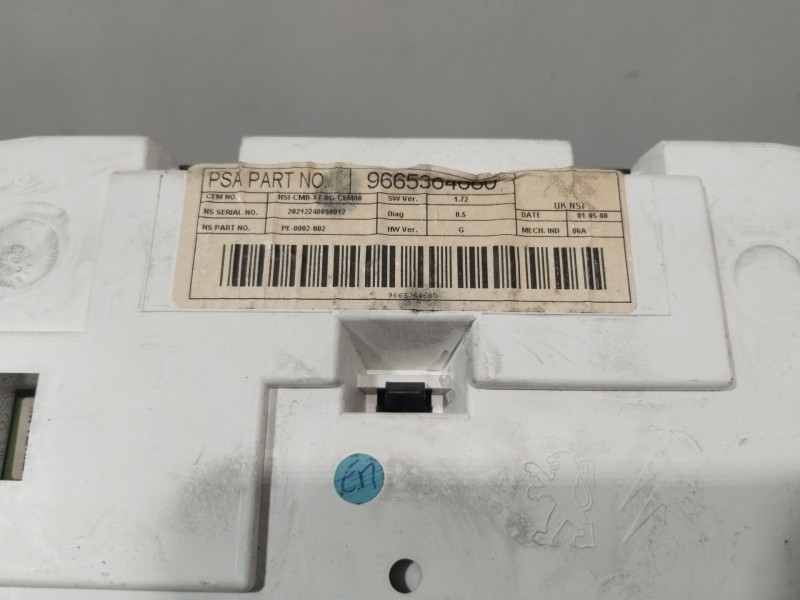 Recambio de cuadro instrumentos para citroën c5 iii (rd_) 1.6 hdi 110 referencia OEM IAM 9665364680  