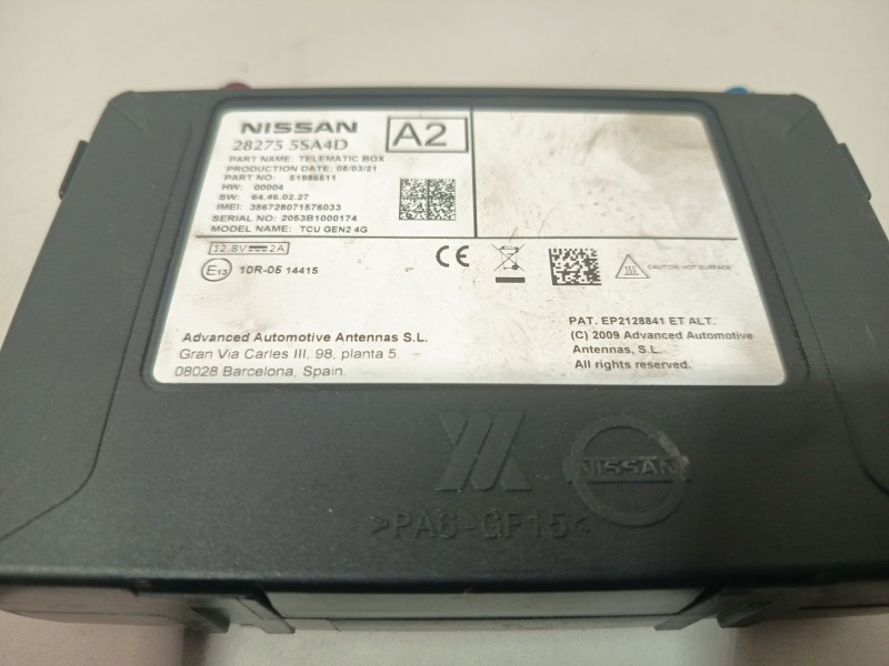 Recambio de modulo electronico para nissan nv200 / evalia autobús e-nv (me0m) referencia OEM IAM 282755SA4D  
